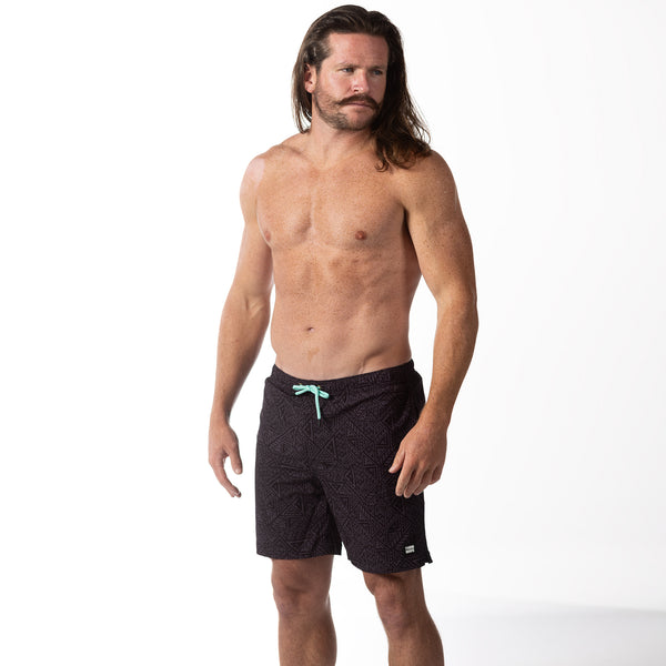Compression Lined 7" Swim Trunks - Tribe Quest