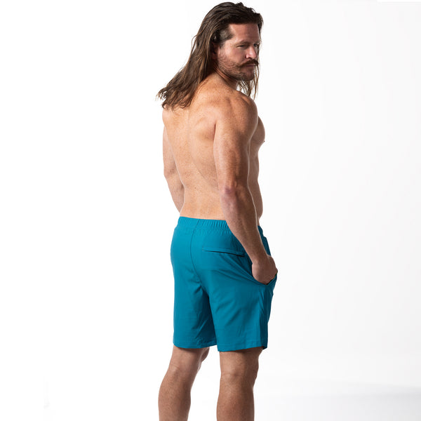 Compression Lined 7" Swim Trunks - Aquamarine