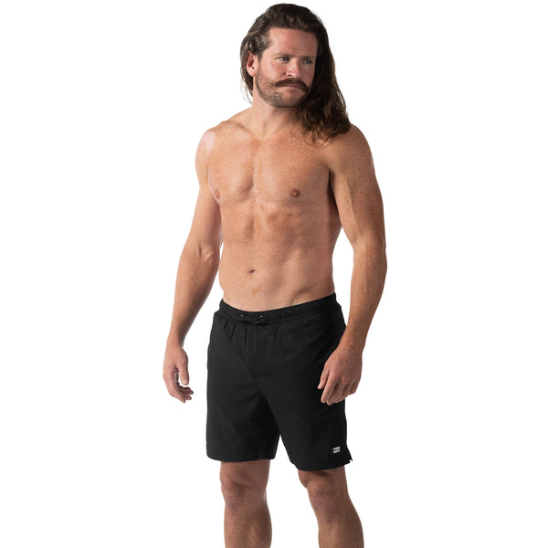 Compression Lined 7" Swim Trunks - Black