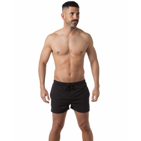 Compression Lined 3" Swim Trunks - Black