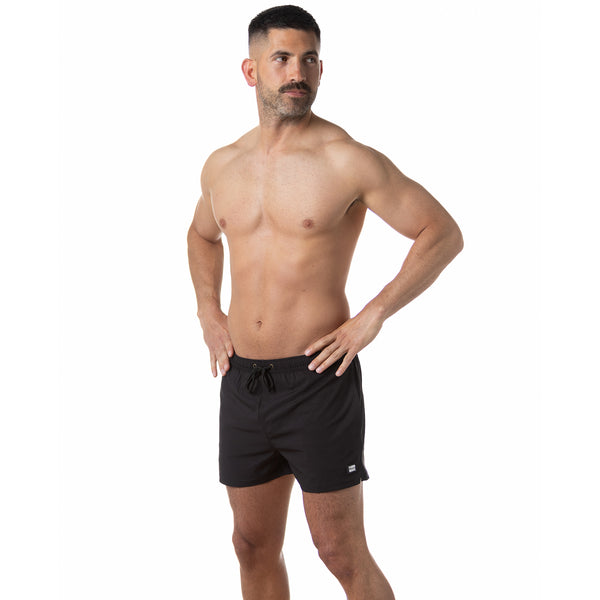 Compression Lined 3" Swim Trunks - Black