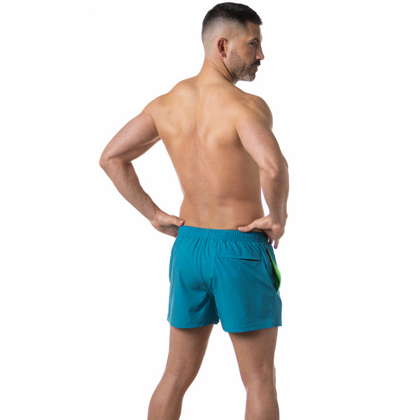 Compression Lined 3" Swim Trunks - Aquamarine