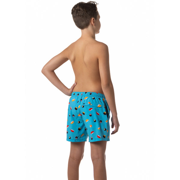 Compression Lined Boys Swim Trunks - Sushi