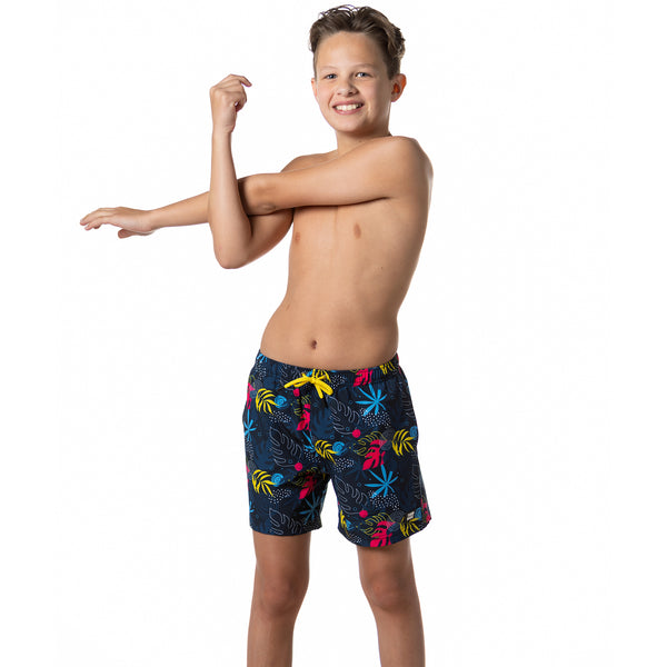 Compression Lined Boys Swim Trunks - Poptropic
