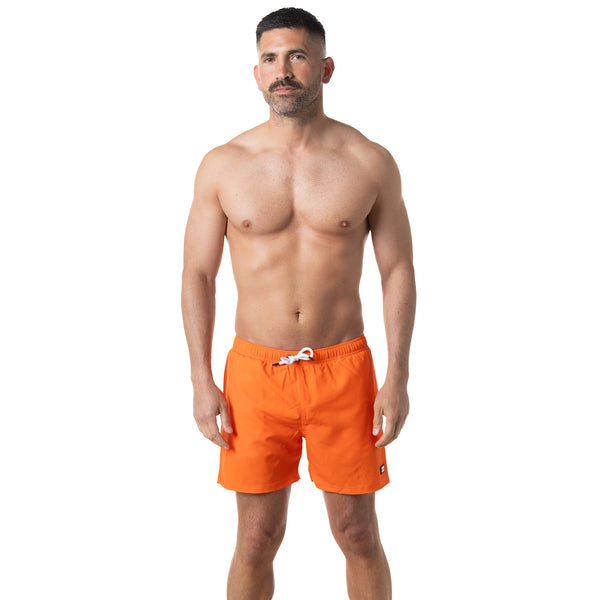 Compression Lined 5" Swim Trunks - Orange