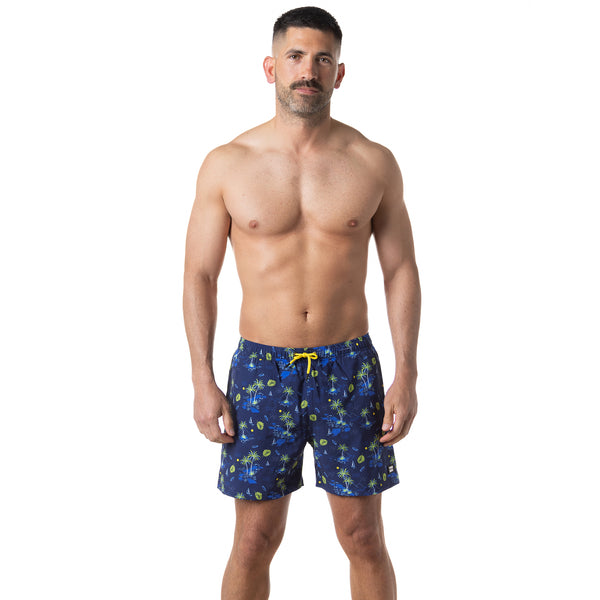 Compression Lined 5" Swim Trunks - Wave Rider