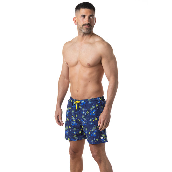 Compression Lined 5" Swim Trunks - Wave Rider
