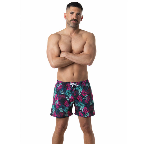 Compression Lined 5" Swim Trunks - Hawaiian Tropix