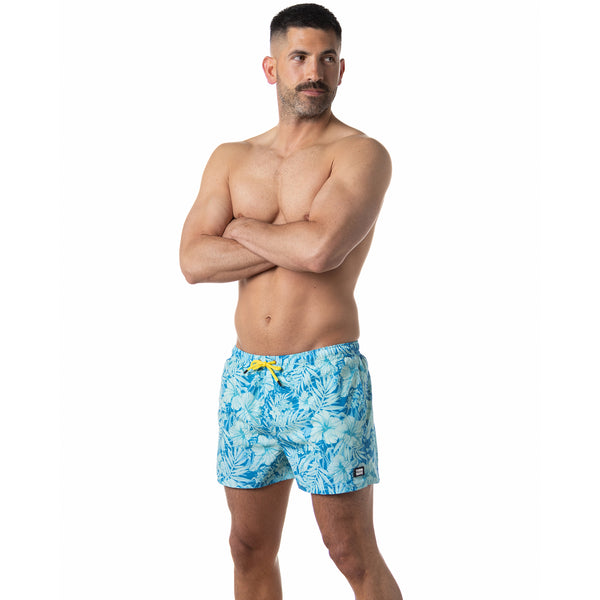 Compression Lined 3" Swim Trunks - Aloha