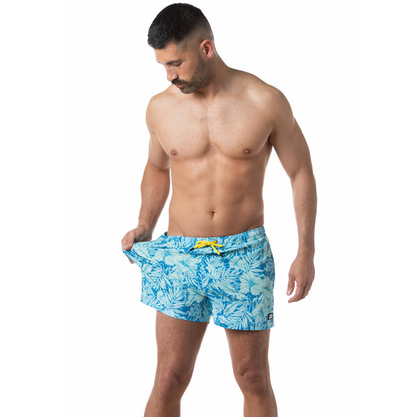 Compression Lined 3" Swim Trunks - Aloha