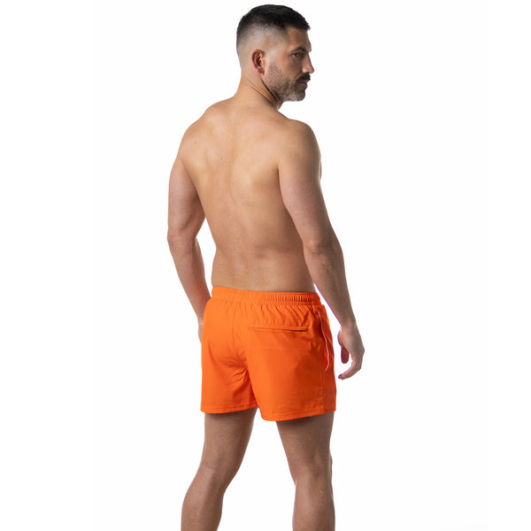 Compression Lined 3" Swim Trunks - Orange