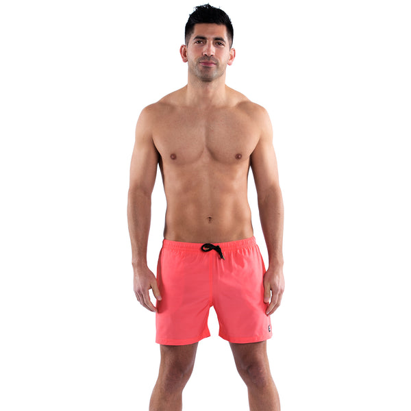 Mesh Lined 5" Swim Trunks - Coral