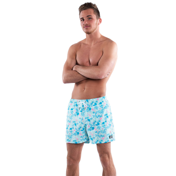 Mesh Lined 5" Swim Trunks - Miami Palms