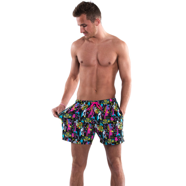 Mesh Lined 5" Swim Trunks - Pineapple Power