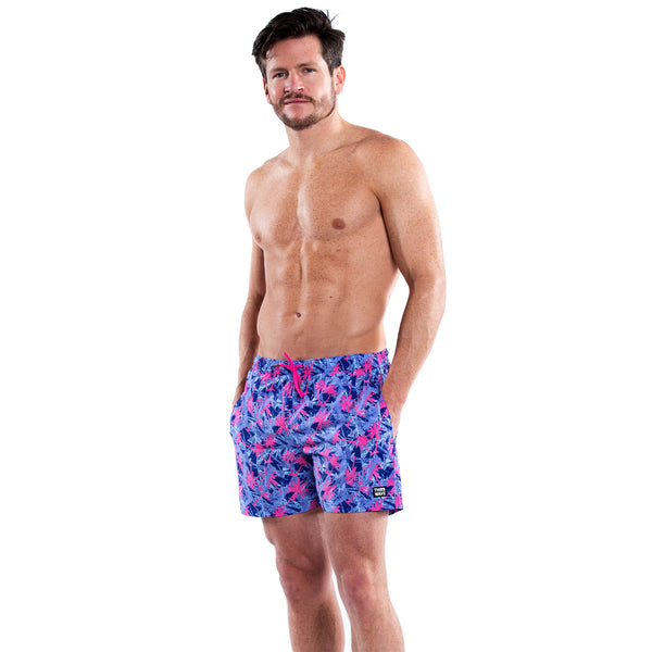 Mesh Lined 5" Swim Trunks - Tasty Waves