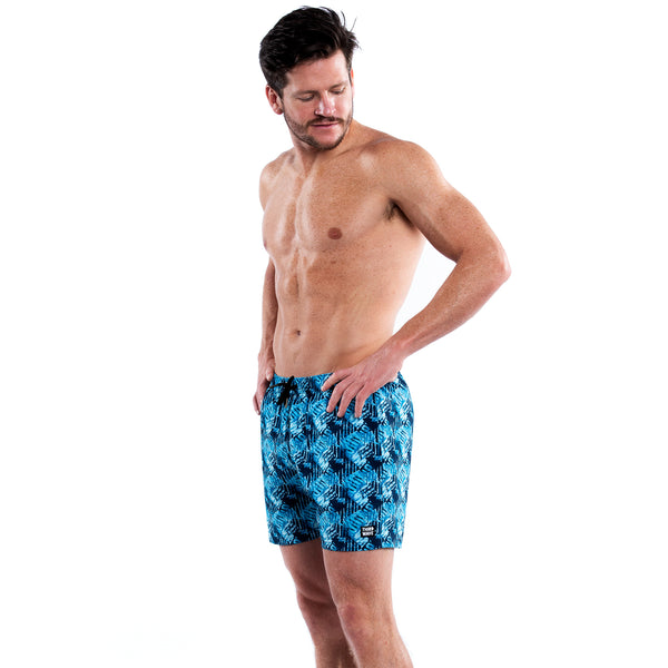 Mesh Lined 5" Swim Trunks - Blue Thunder