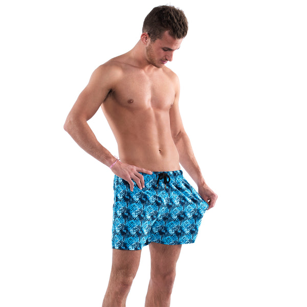 Mesh Lined 5" Swim Trunks - Blue Thunder