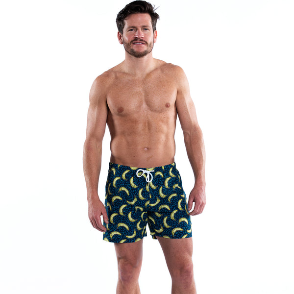 Mesh Lined 5" Swim Trunks - Bananaz