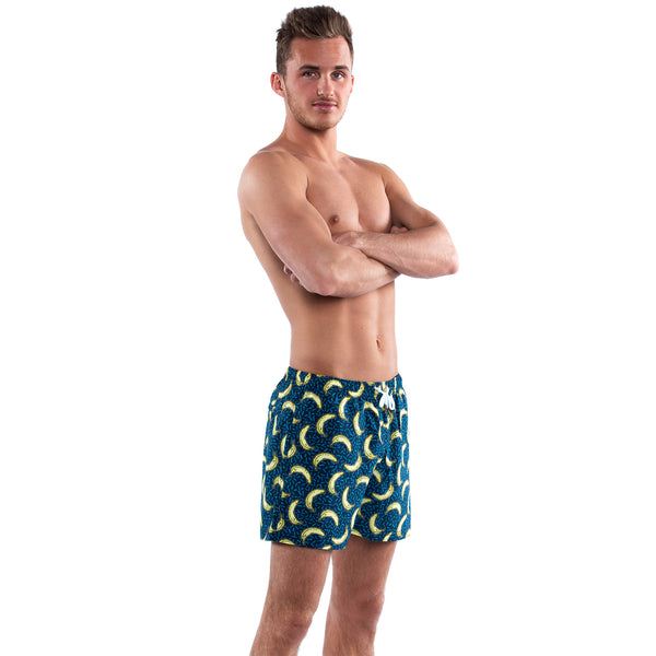 Mesh Lined 5" Swim Trunks - Bananaz