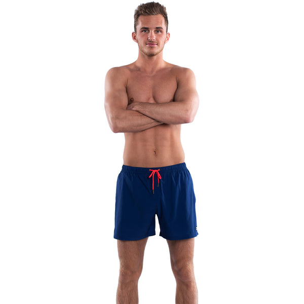 Mesh Lined 5" Swim Trunks - Navy Blue