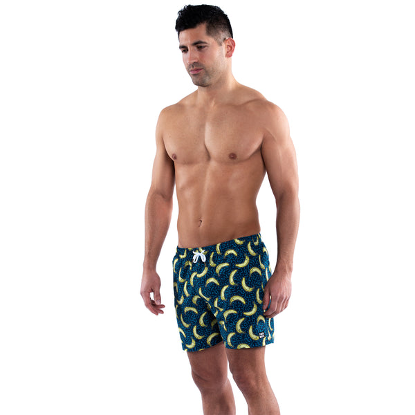 Mesh Lined 5" Swim Trunks - Bananaz