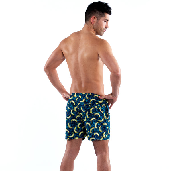 Mesh Lined 5" Swim Trunks - Bananaz