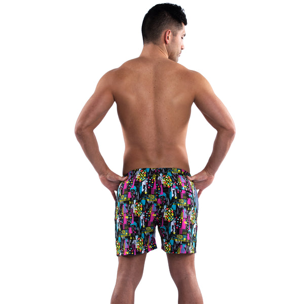 Mesh Lined 5" Swim Trunks - Pineapple Power