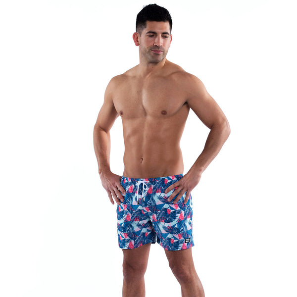 Mesh Lined 5" Swim Trunks - Island Legend