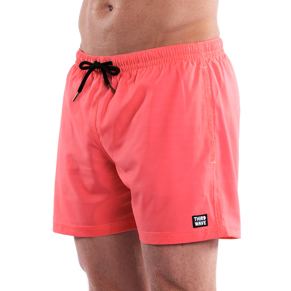 Mesh Lined 5" Swim Trunks - Coral