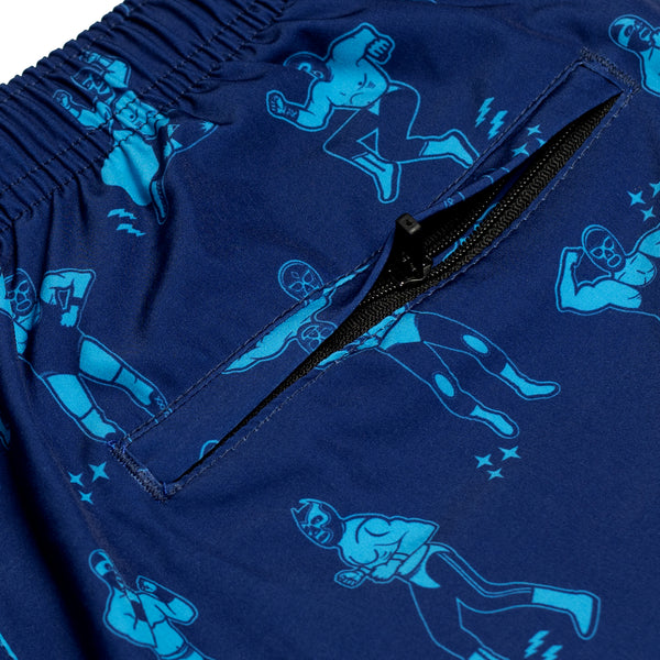 Compression Lined Boys Swim Trunks - Lucha Libre
