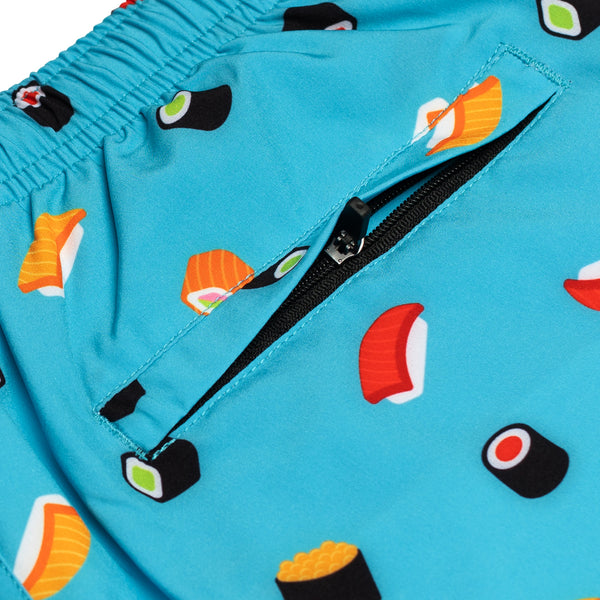 Compression Lined Boys Swim Trunks - Sushi