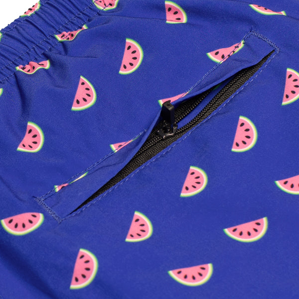 Compression Lined Boys Swim Trunks - Watermelons