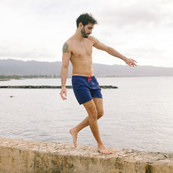 Compression Lined 5" Swim Trunks - Navy