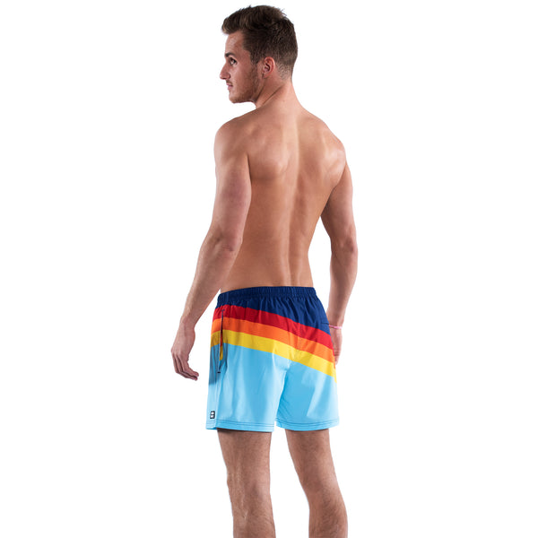 Compression Lined 5" Swim Trunks - Striped Vintage