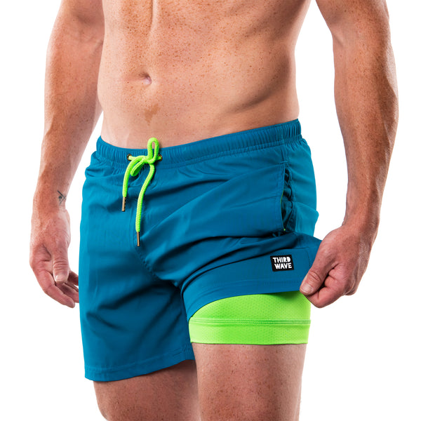 Compression Lined 5" Swim Trunks - Aquamarine