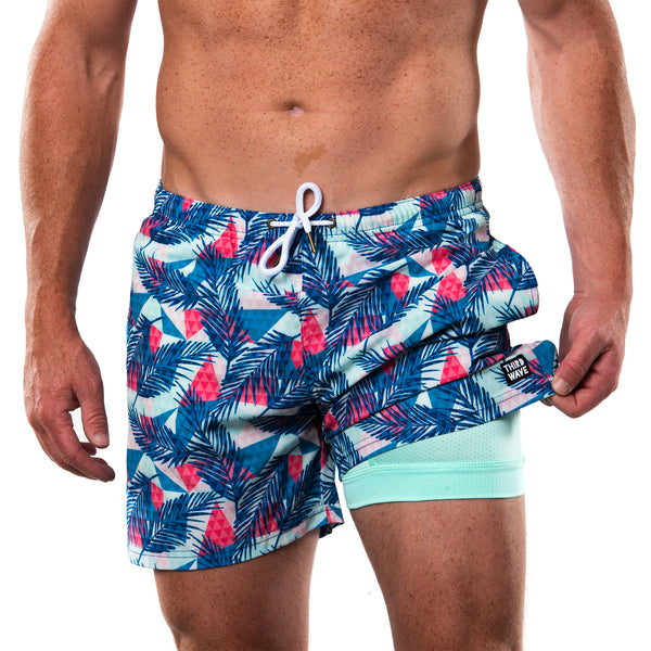 Compression Lined 5" Swim Trunks - Island Legend