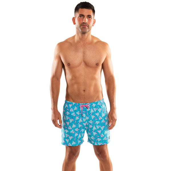 Compression Lined 5" Swim Trunks - Peach Pit