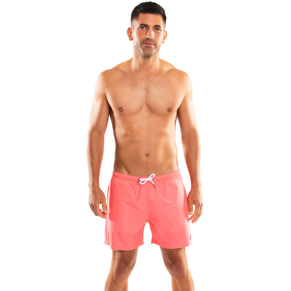 Compression Lined 5" Swim Trunks - Coral