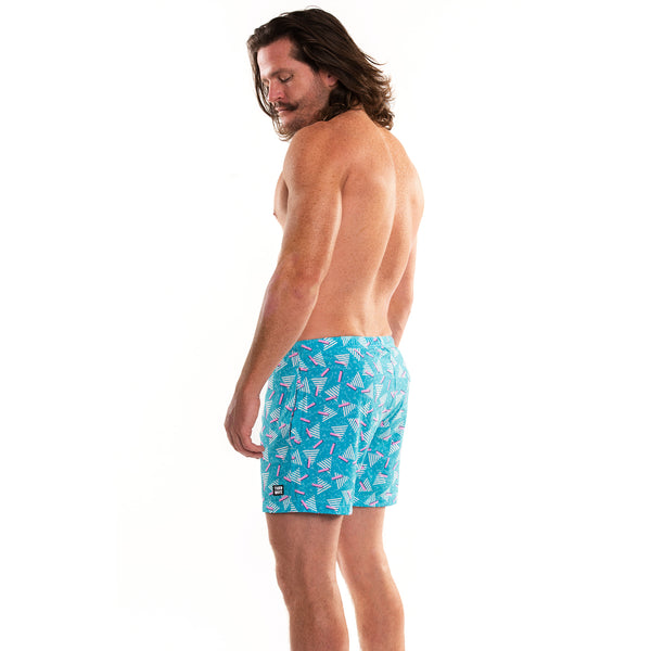 Compression Lined 5" Swim Trunks - Peach Pit