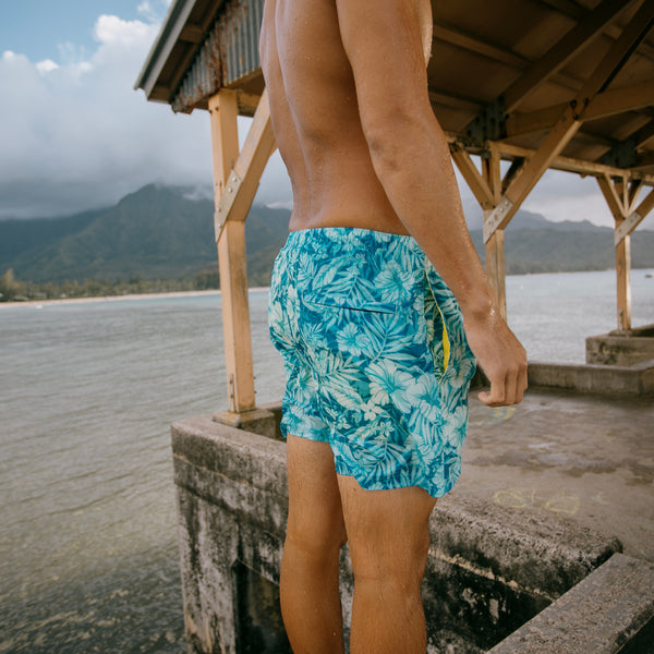 Compression Lined 5" Swim Trunks - Aloha