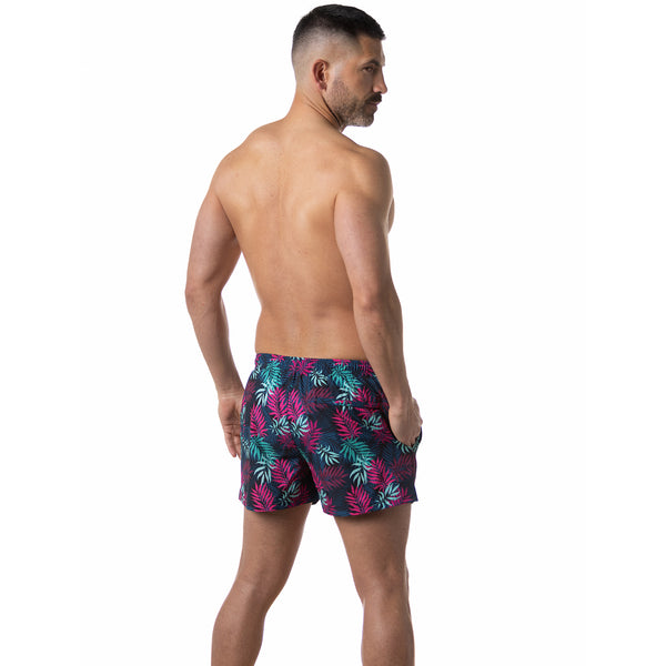 Compression Lined 3" Swim Trunks - Hawaiian Tropix