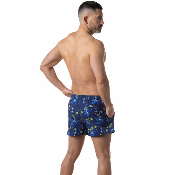 Compression Lined 3" Swim Trunks - Wave Rider