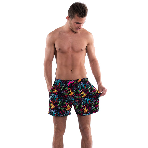 Mesh Lined 5" Swim Trunks - Paradise