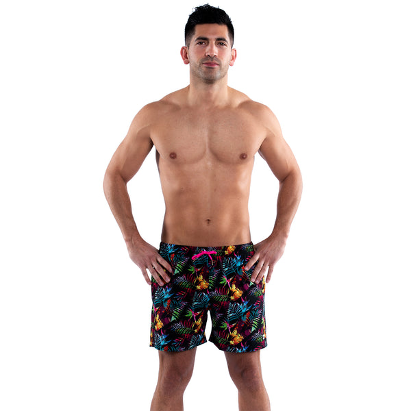 Mesh Lined 5" Swim Trunks - Paradise