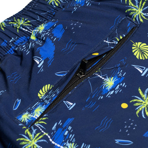 Compression Lined 3" Swim Trunks - Wave Rider