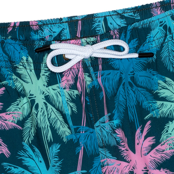 Compression Lined Boys Swim Trunks - Tropic Bliss