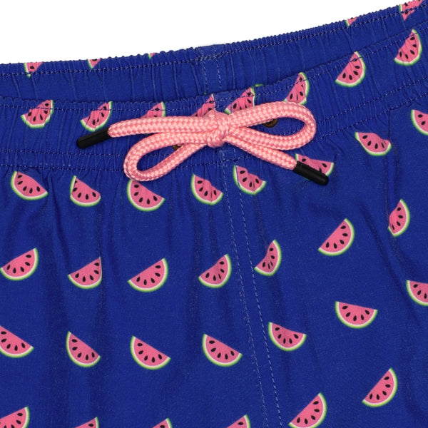 Compression Lined Boys Swim Trunks - Watermelons