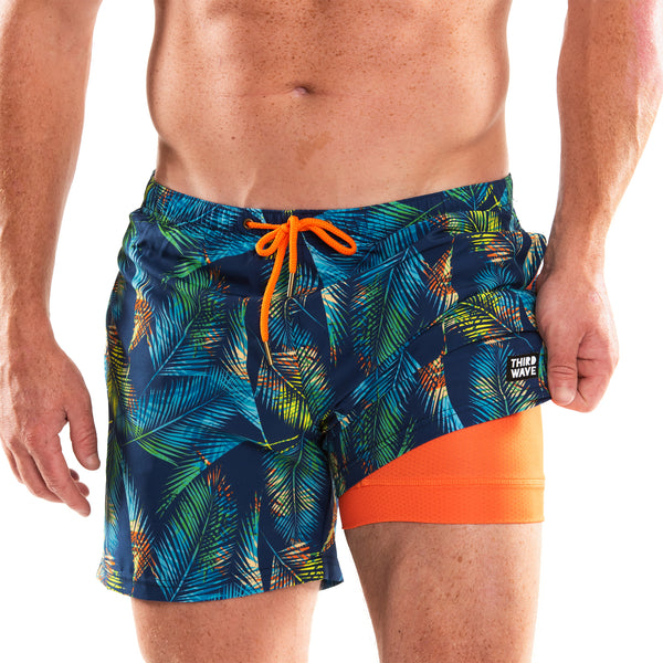 Compression Lined 5" Swim Trunks - Malibu